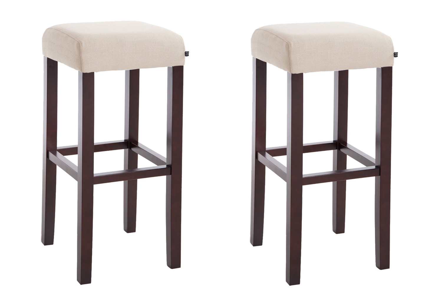 2er Set Barhocker Judy Stoff cappuccino