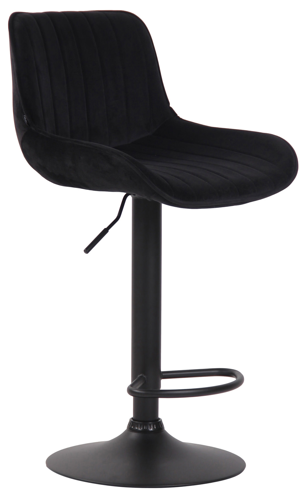 2er Set Barhocker Lentini Samt schwarz