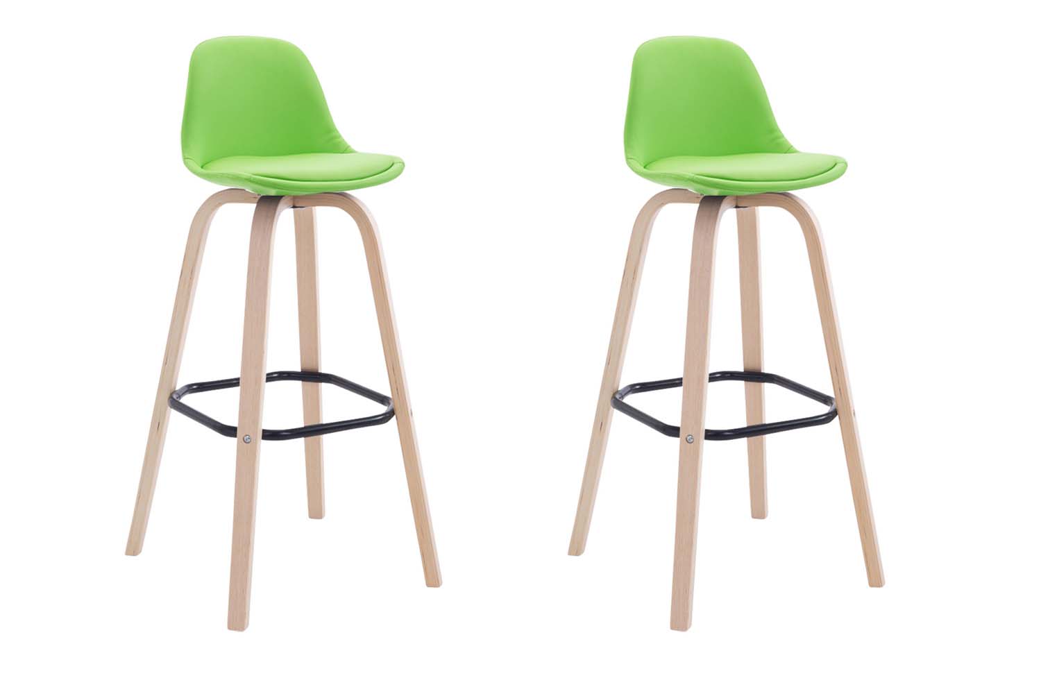 2er Set Barhocker Avika Kunstleder natura