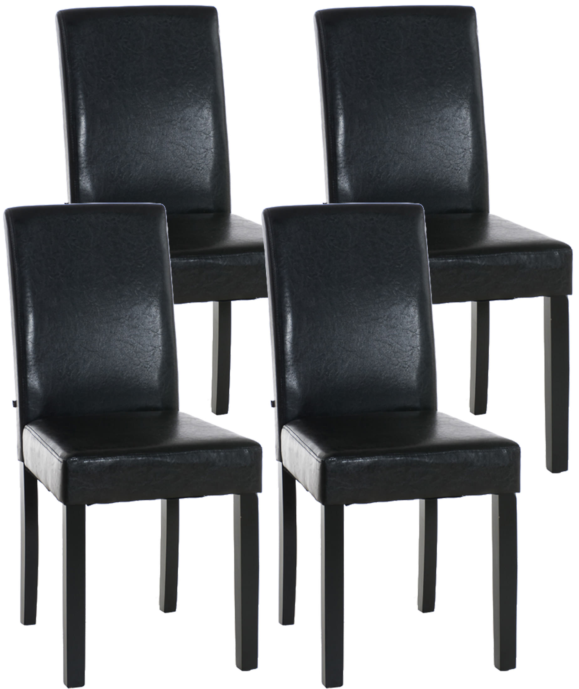 4er Set Esszimmerstuhl Ina schwarz