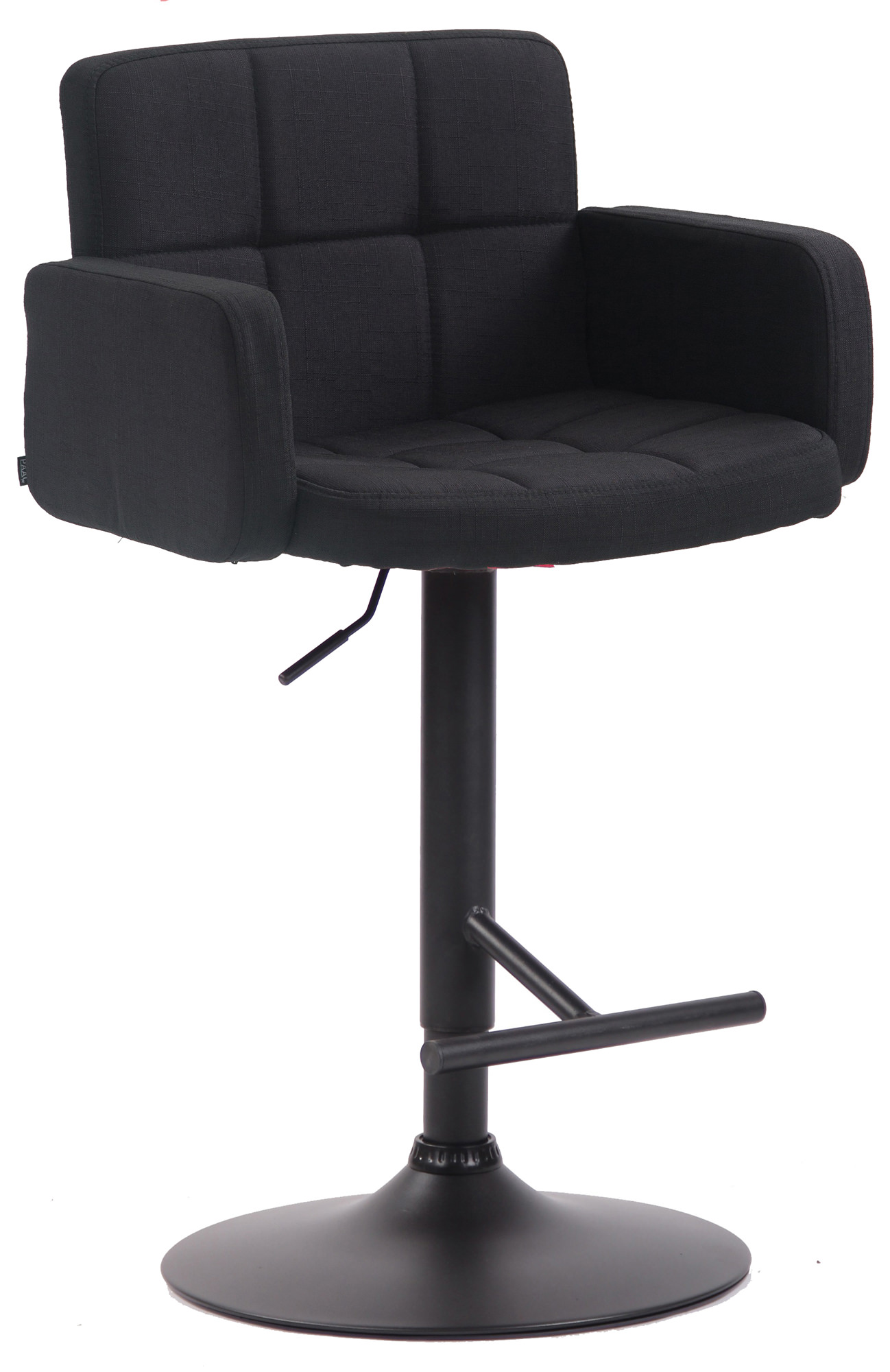 Barhocker Los Angeles, Stoff schwarz