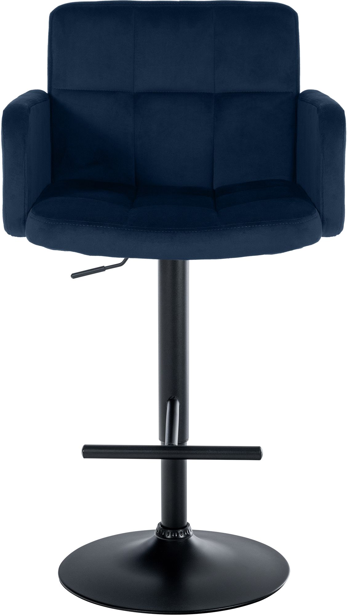 Barhocker Los Angeles Samt schwarz
