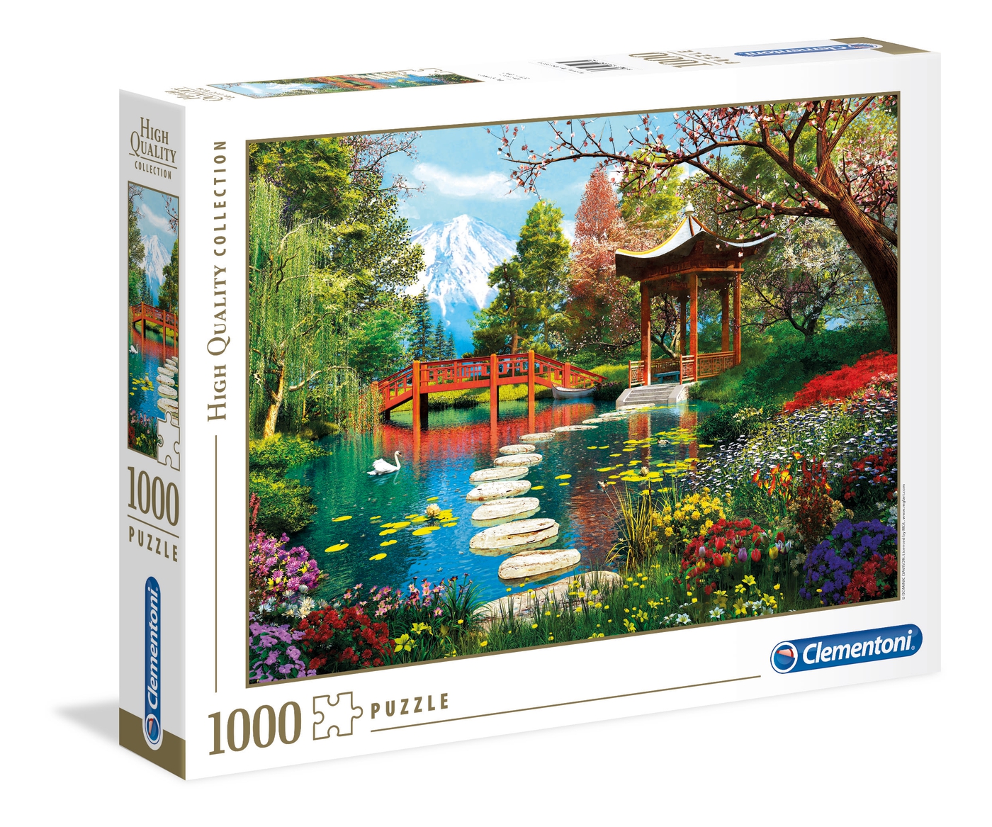 Clementoni Puzzles High Quality Collection - 1000 Teile Puzzle - Fuji Garten