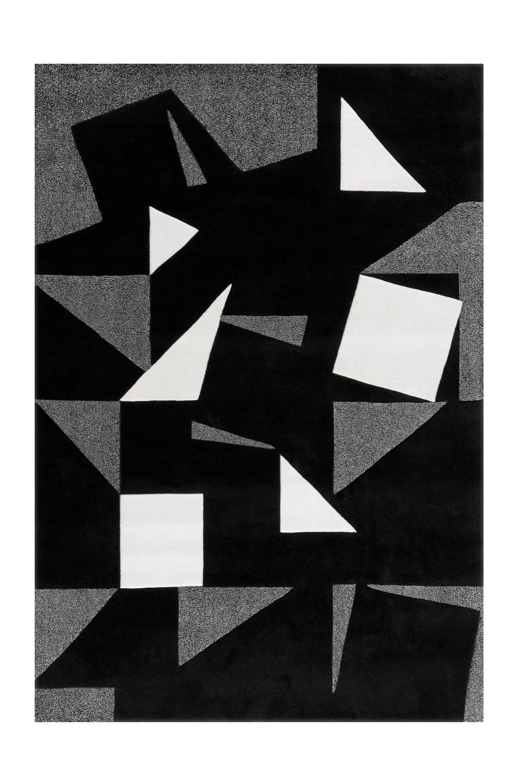 Teppich Spirit Frisee 3108 Schwarz / Weiß / Grau 140cm x 200cm