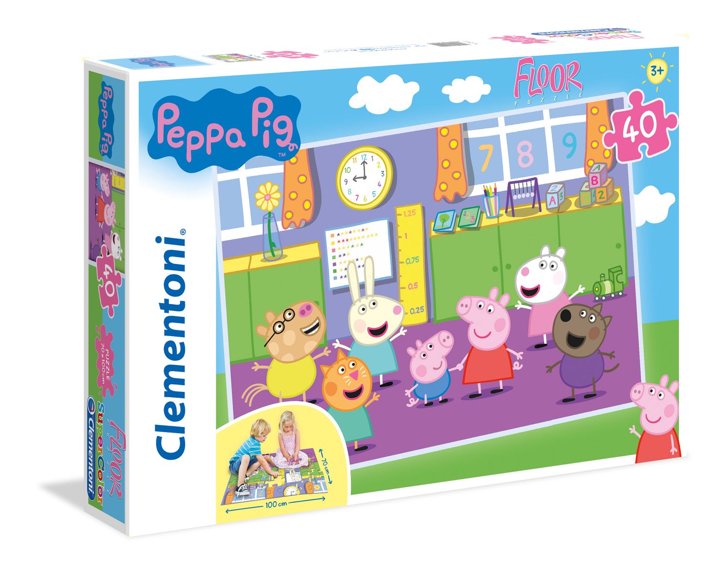 Clementoni Puzzles Clementoni 25458 - 40 Teile Bodenpuzzle - Peppa Pig