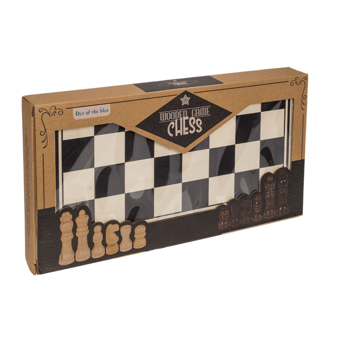 Out of the Blue Brettspiele & Gesellschaftsspiele Schach Holz-Brettspiel - 34 cm