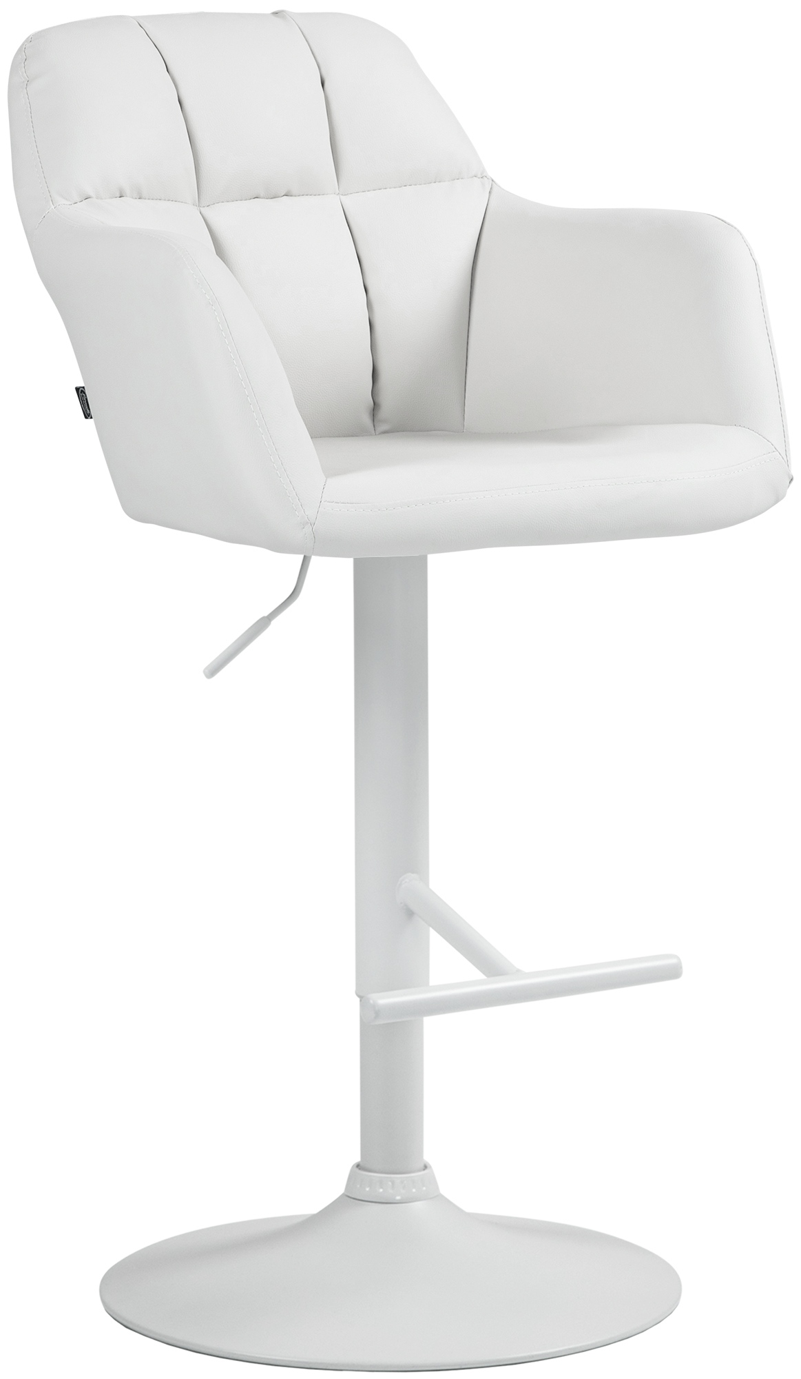 Barhocker Natoma Kunstleder weiß
