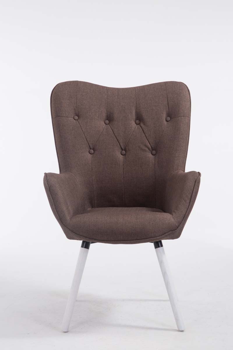 Lounger Aalborg Weiß Stoff