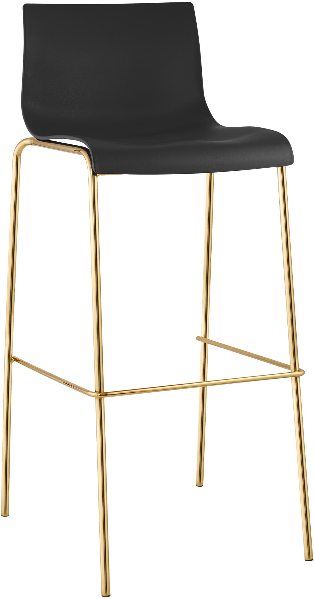 Barhocker Hoover Kunststoff 4-Fuß Gold