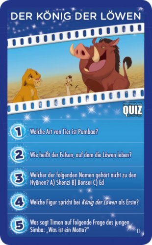 Winning Moves Deutschland GmbH Kartenspiele Winning Moves 62769 - Disney Classics Quiz - Kartenspiel