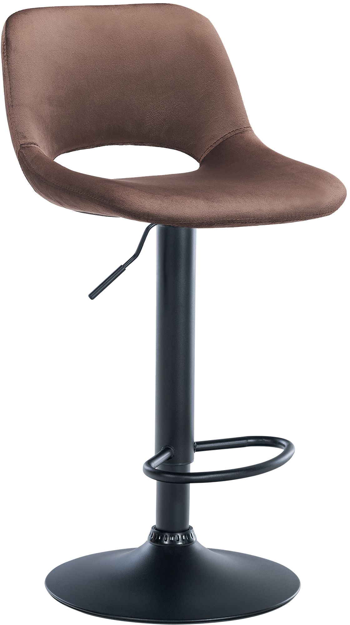 Barhocker Camden Samt schwarz