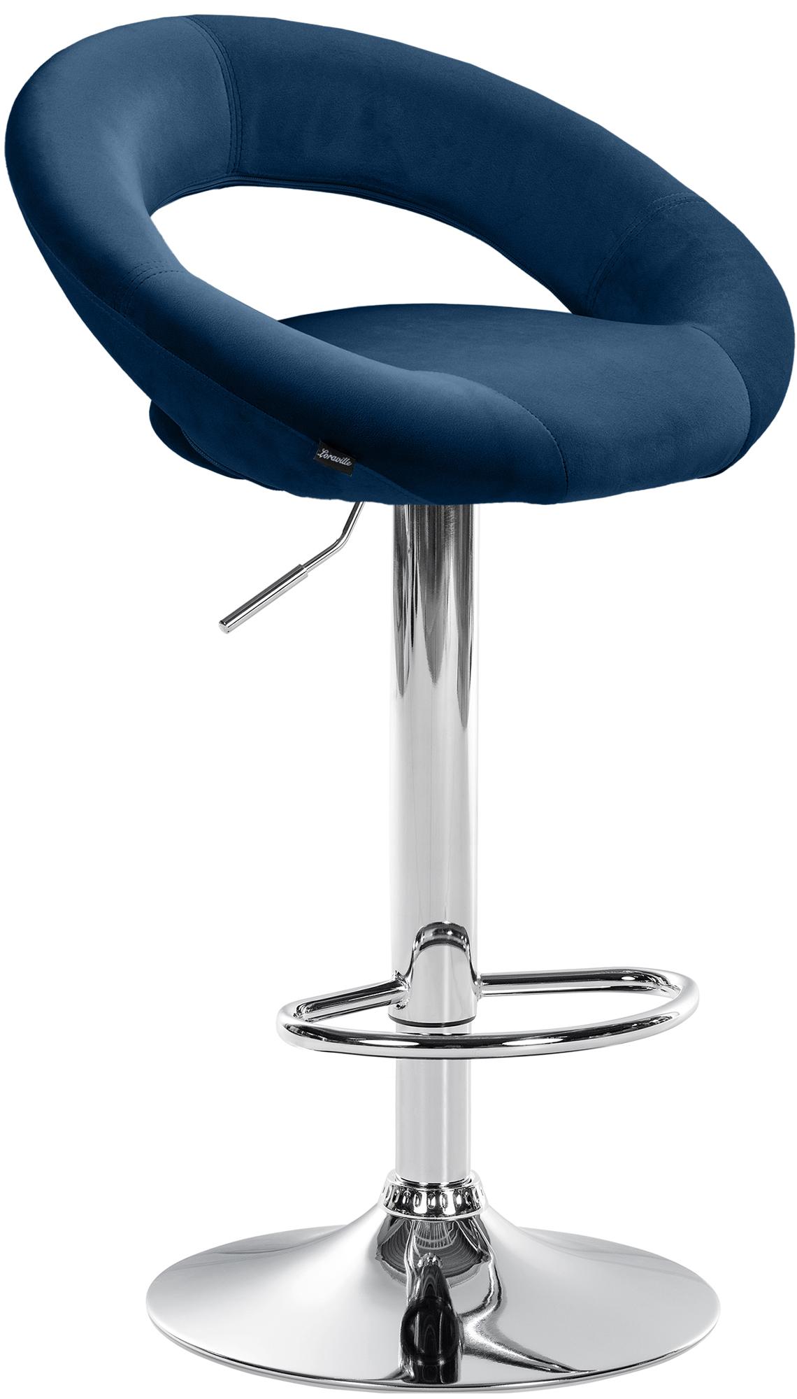 Barhocker Olinda Samt chrom