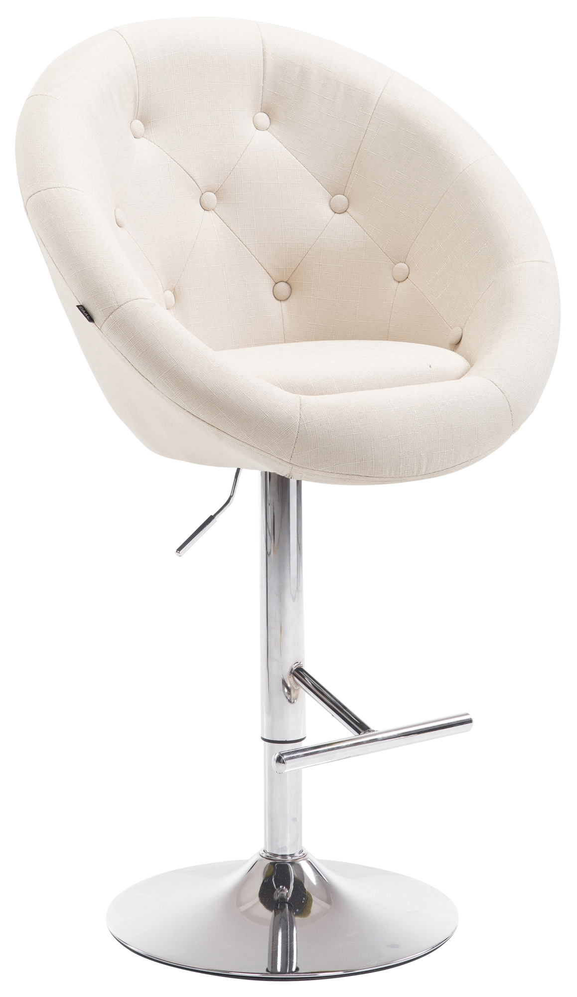 Barhocker London V2 Stoff chrom