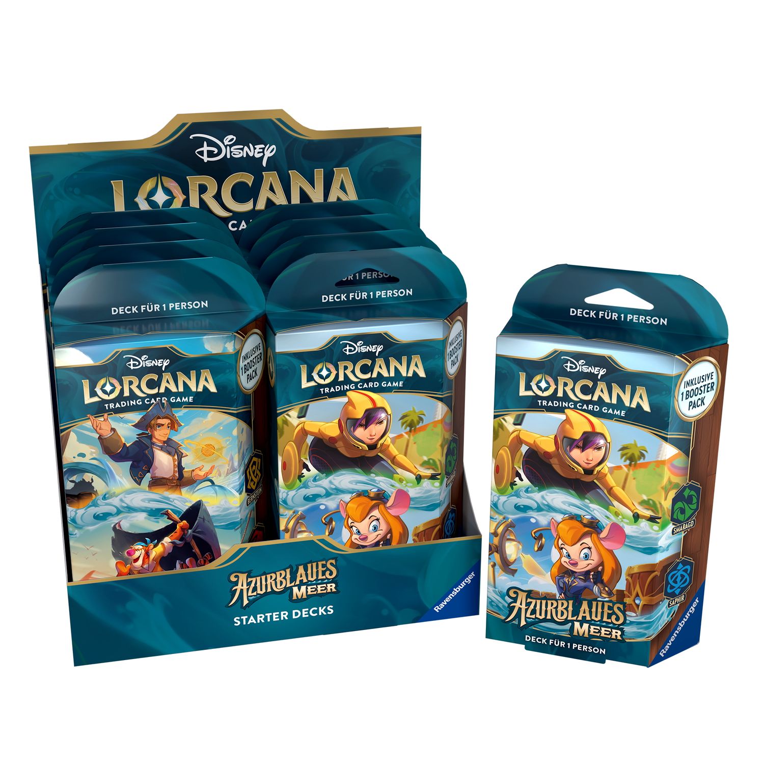 Ravensburger Disney Disney Lorcana: Set 6 - Azurite Sea - Starter Deck Display (8 pcs) - DE