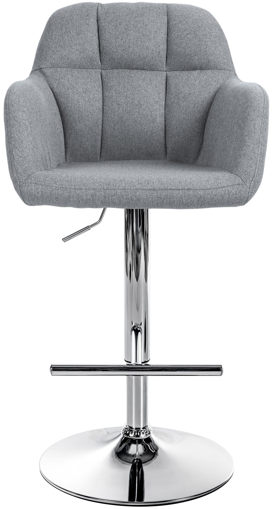 Barhocker Natoma Stoff chrom