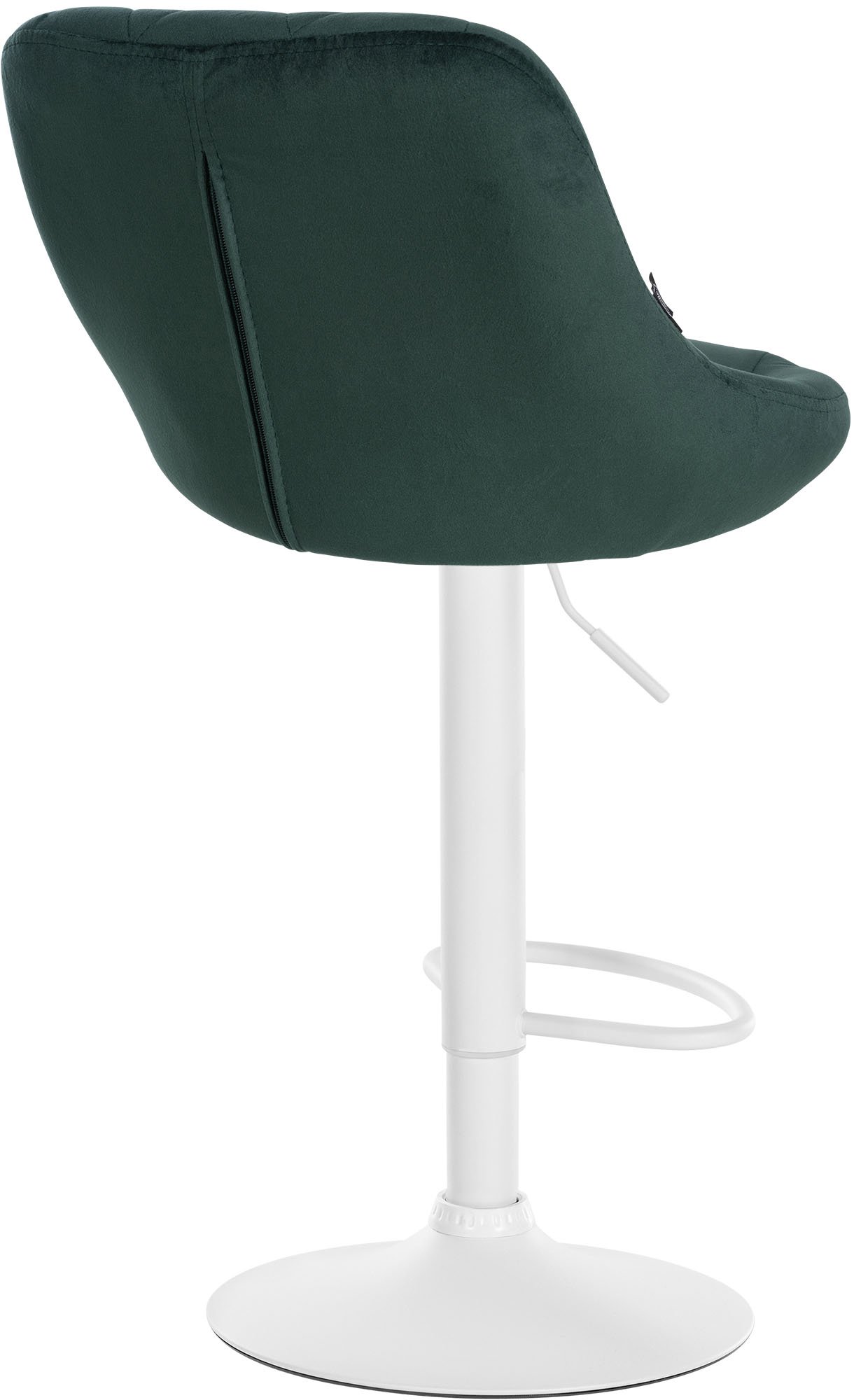 2er Set Barhocker Lazio Samt weiß
