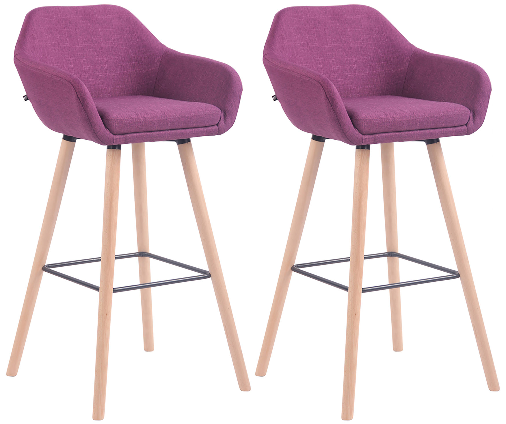 2er Set Barhocker Adelaide natura