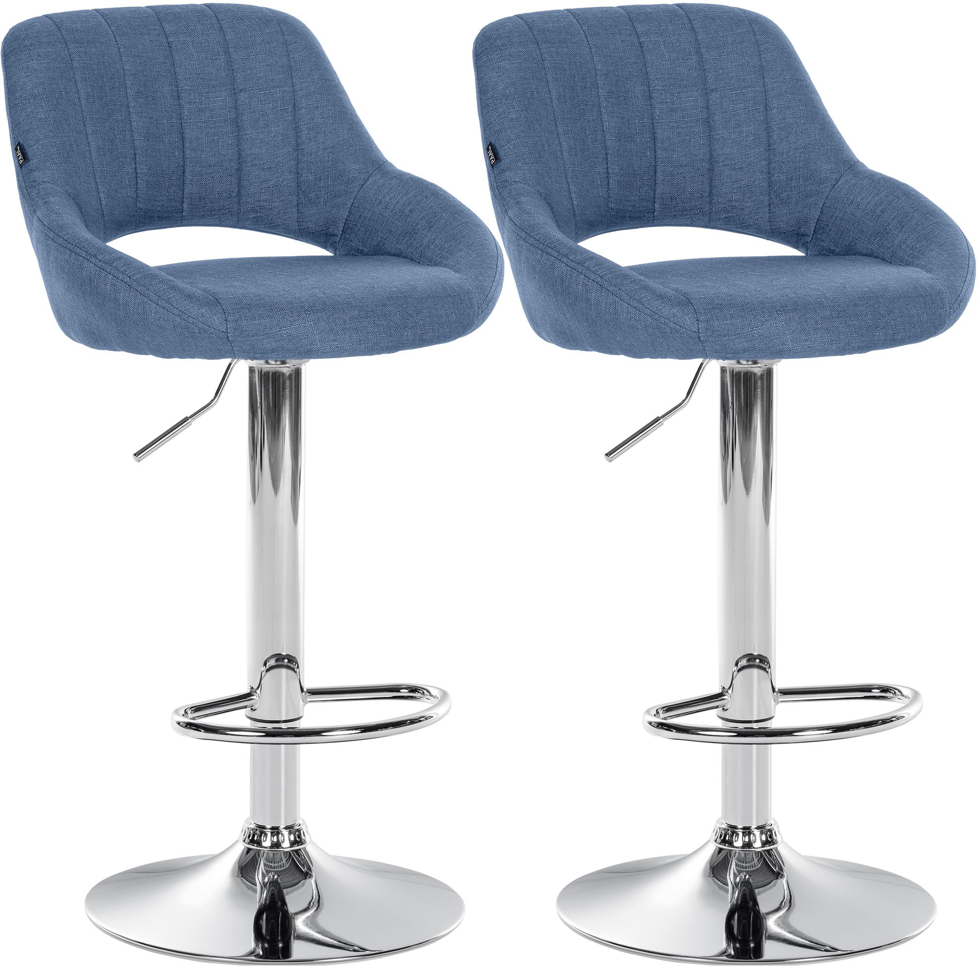 2er Set Barhocker Milet Stoff C