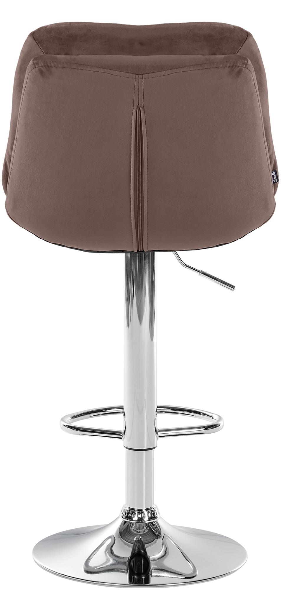 Barhocker Laurel Samt chrom