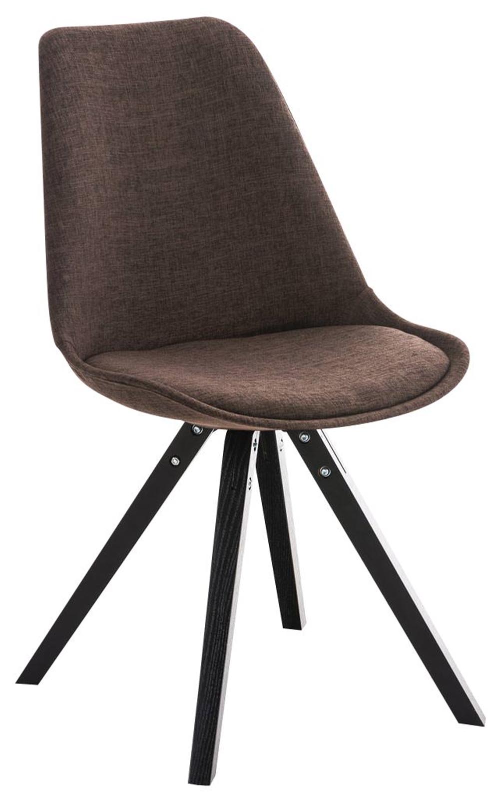 Stuhl Pegleg Stoff Square schwarz
