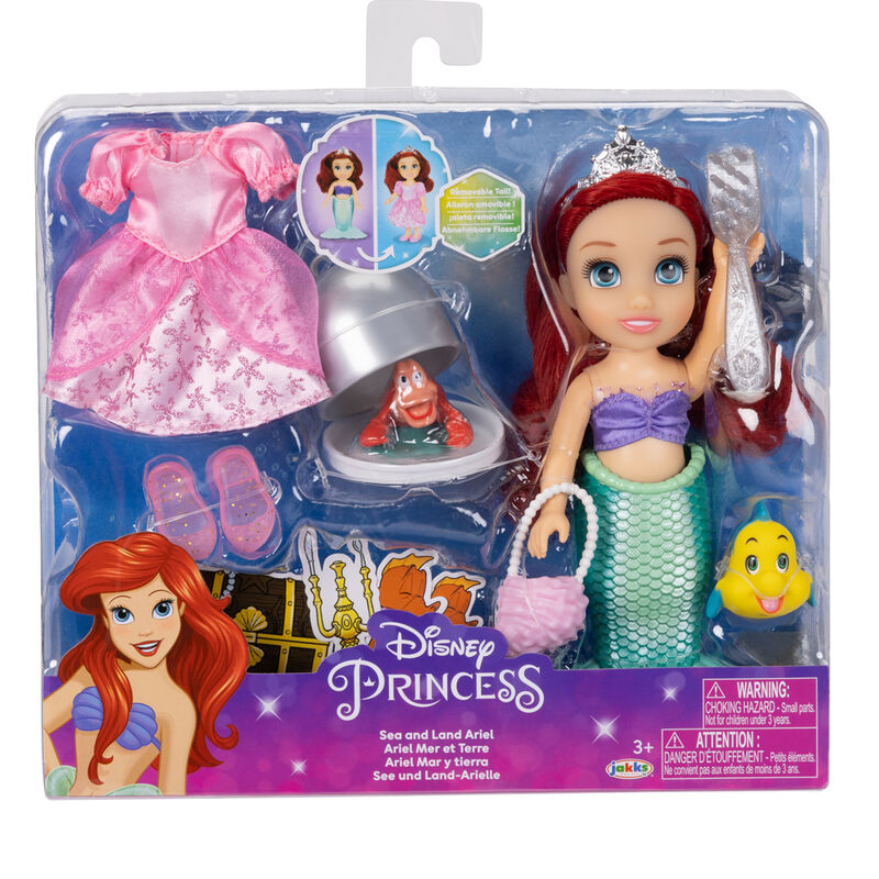 Jakks Pacific Puppen & Zubehör Disney Arielle die Meerjungfrau " Sea and Land" - Puppe - 15 cm