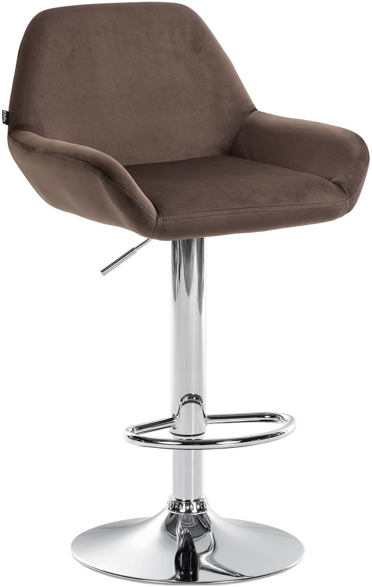 Barhocker Braga Samt chrom
