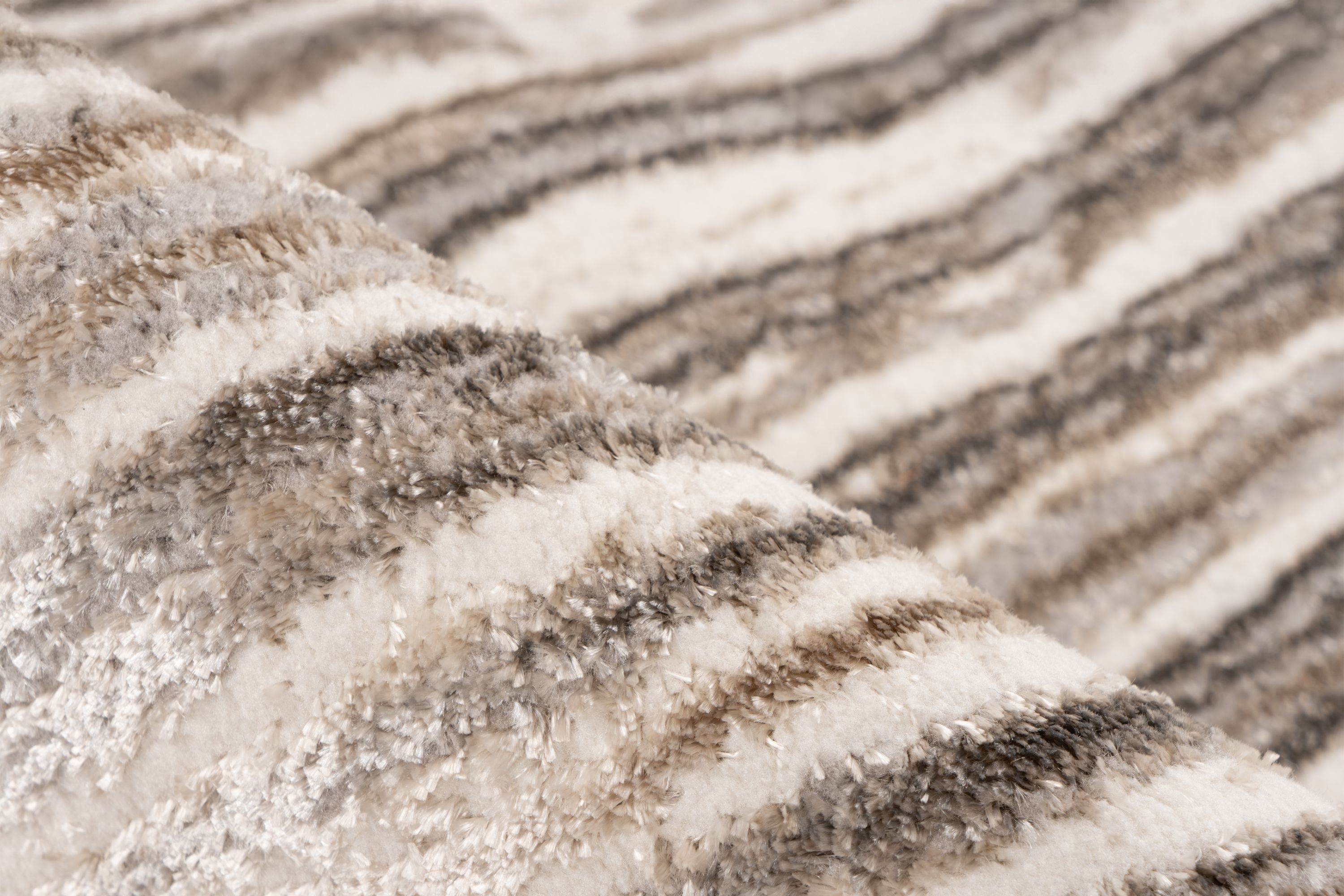 Teppich Chalk 225 Silber / Beige 200 x 290 cm