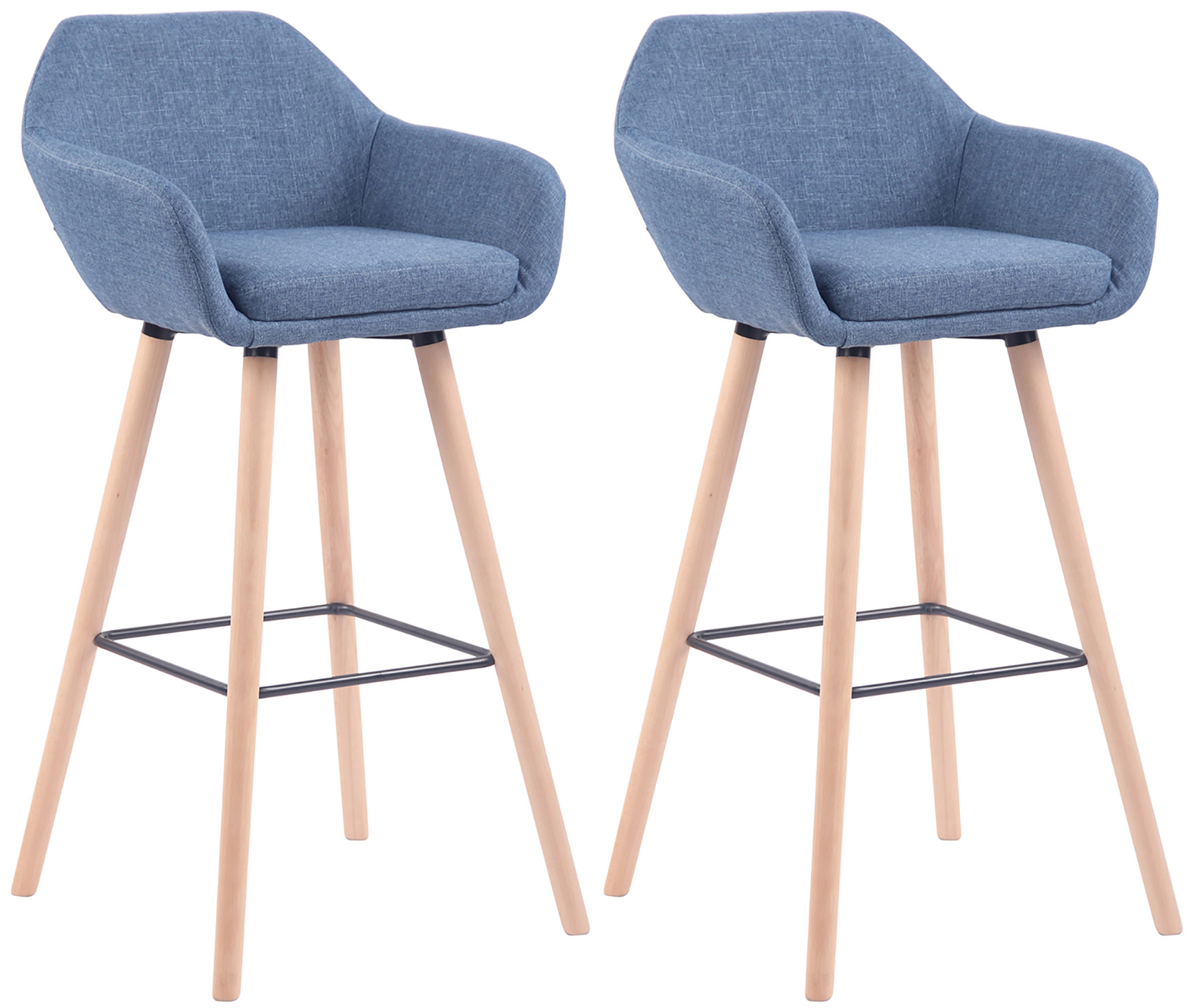 2er Set Barhocker Adelaide natura