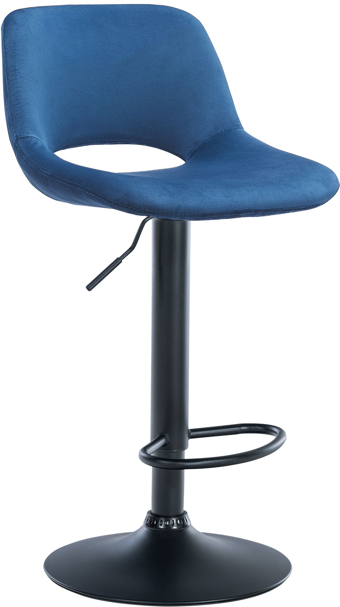 Barhocker Camden Samt schwarz