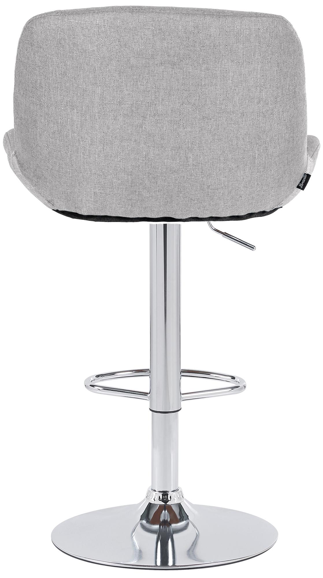 Barhocker Solon Chrom Stoff