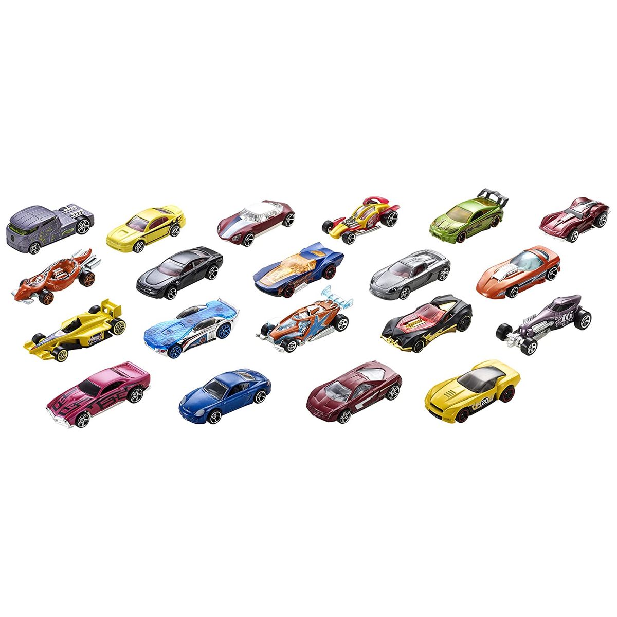 Mattel Modelle & Fahrzeuge Mattel H7045 - Hot Wheels - Die Cast - 20 Fahrzeuge 1:64