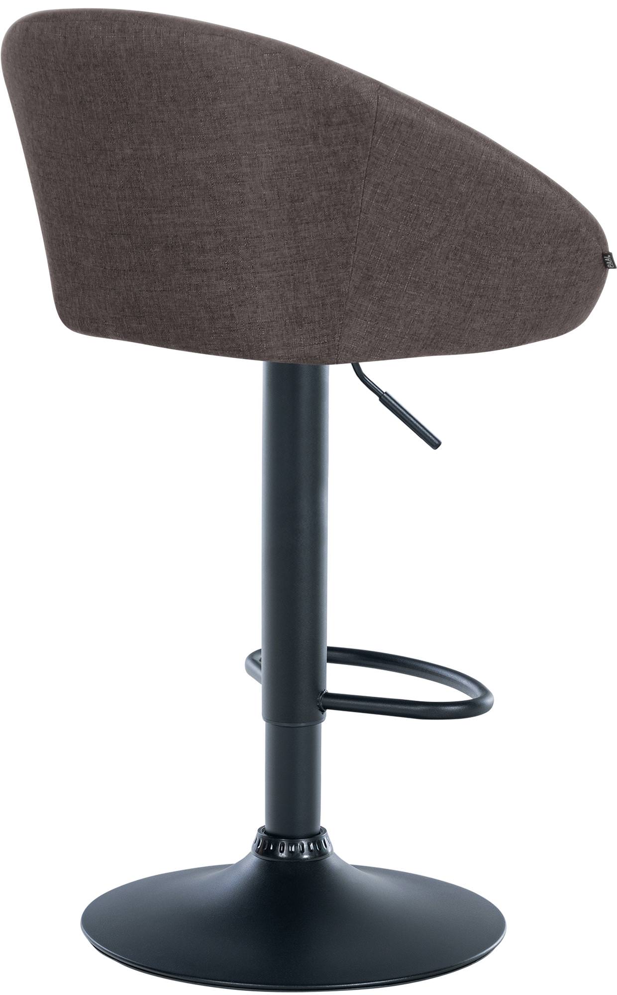 Barhocker Davie Stoff schwarz