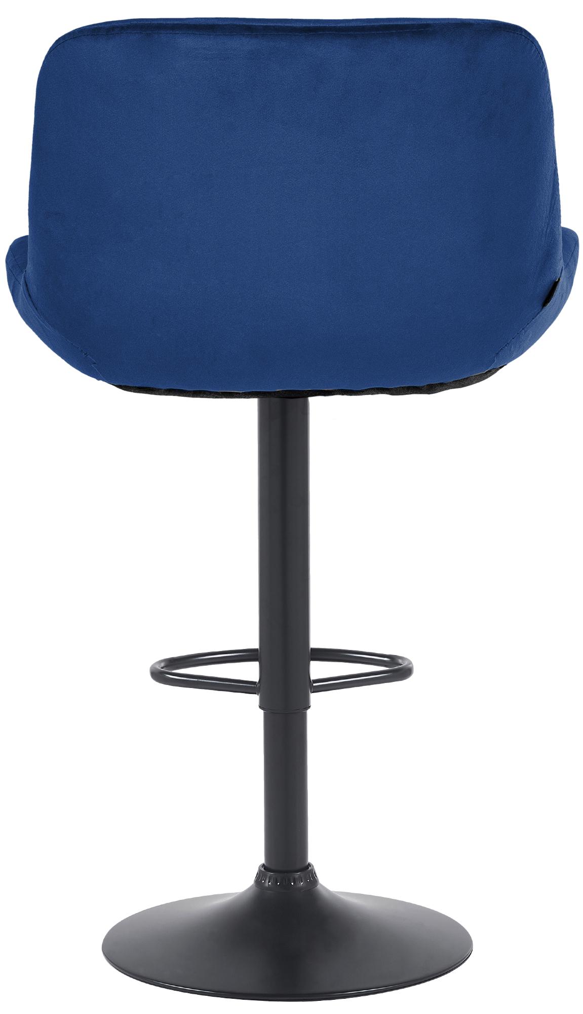 Barhocker Solon Schwarz Samt