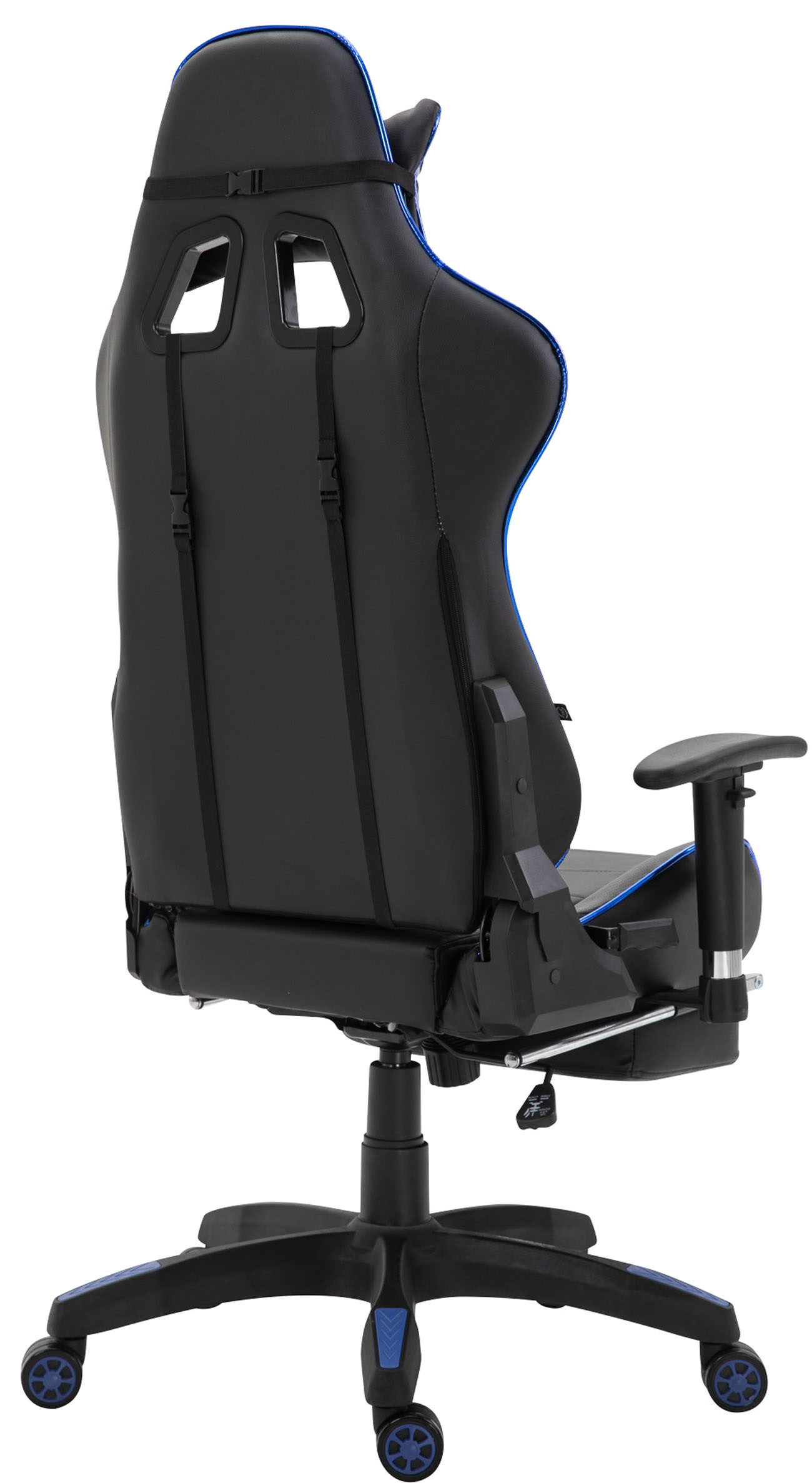 Racing Bürostuhl Turbo mit Fußablage glanz