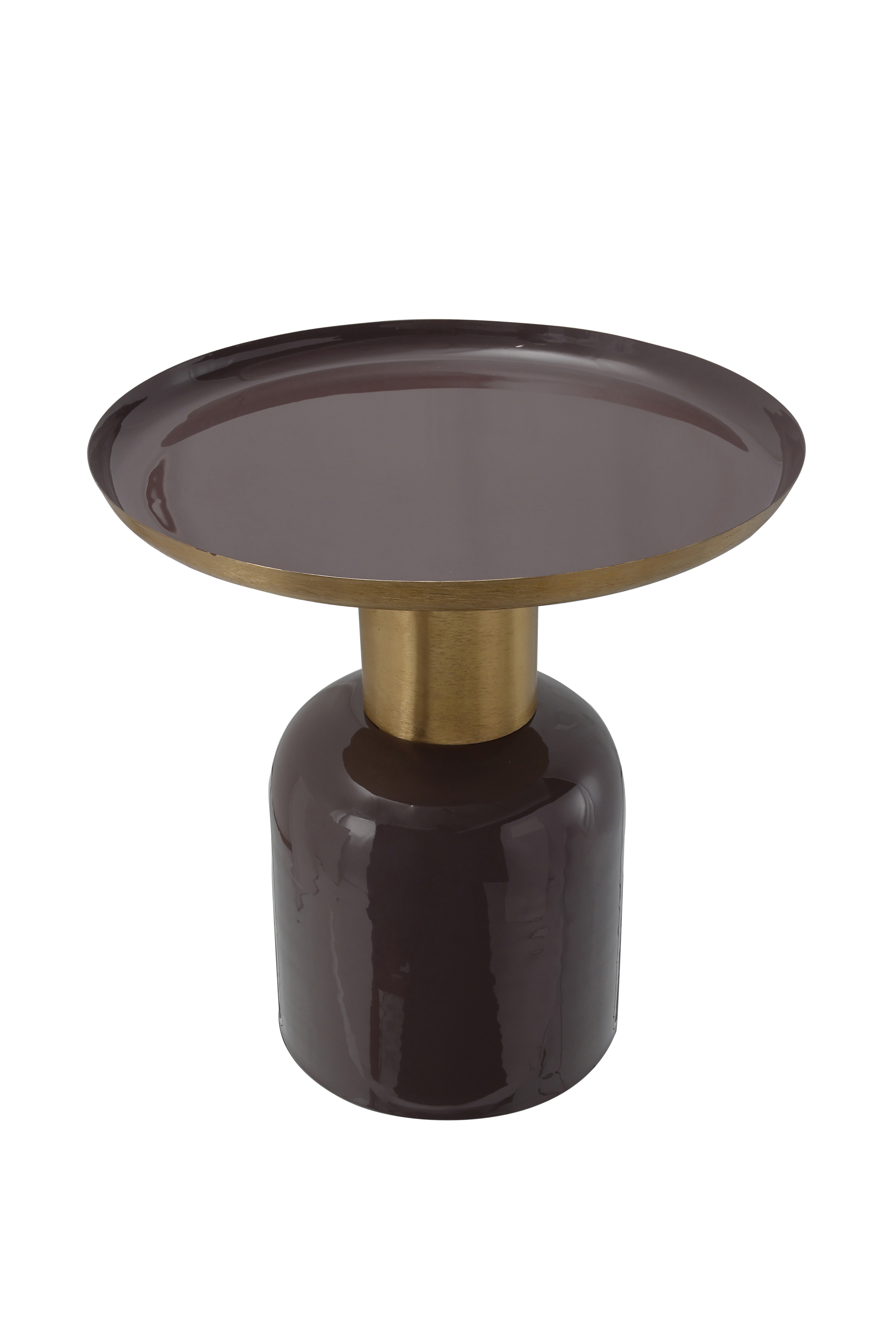 Beistelltisch mit Art-Deco-Design Dunkellila / Gold