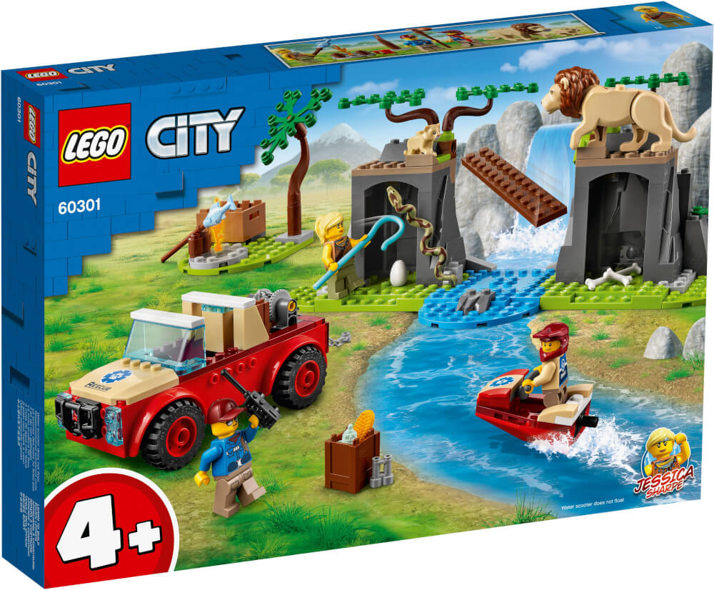 LEGO® Bau- & Konstruktionsspielzeug LEGO® City 60301 - Tierrettungs-Geländewagen (157 Teile)