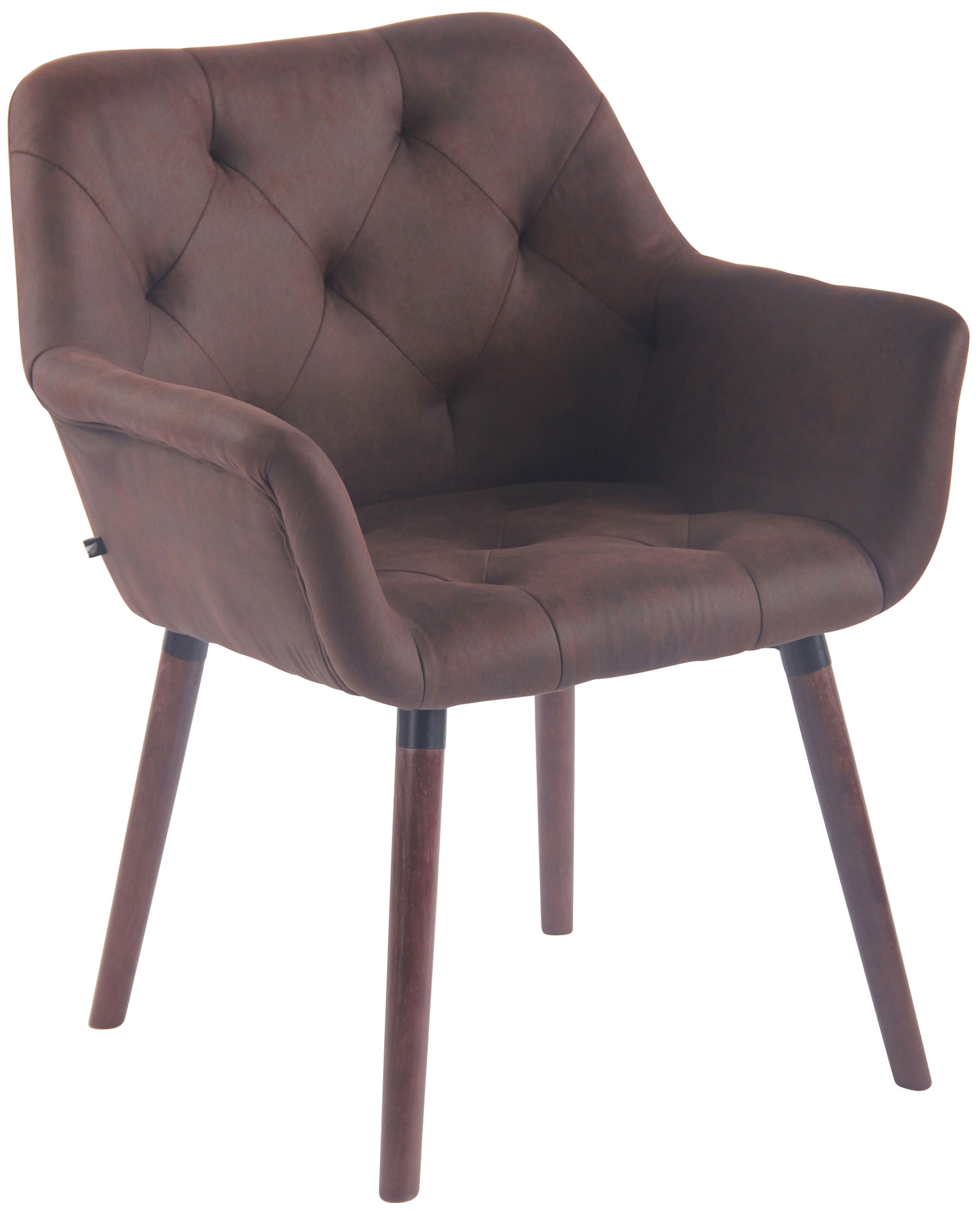Esszimmerstuhl Cassidy Vintage Kunstleder walnuss