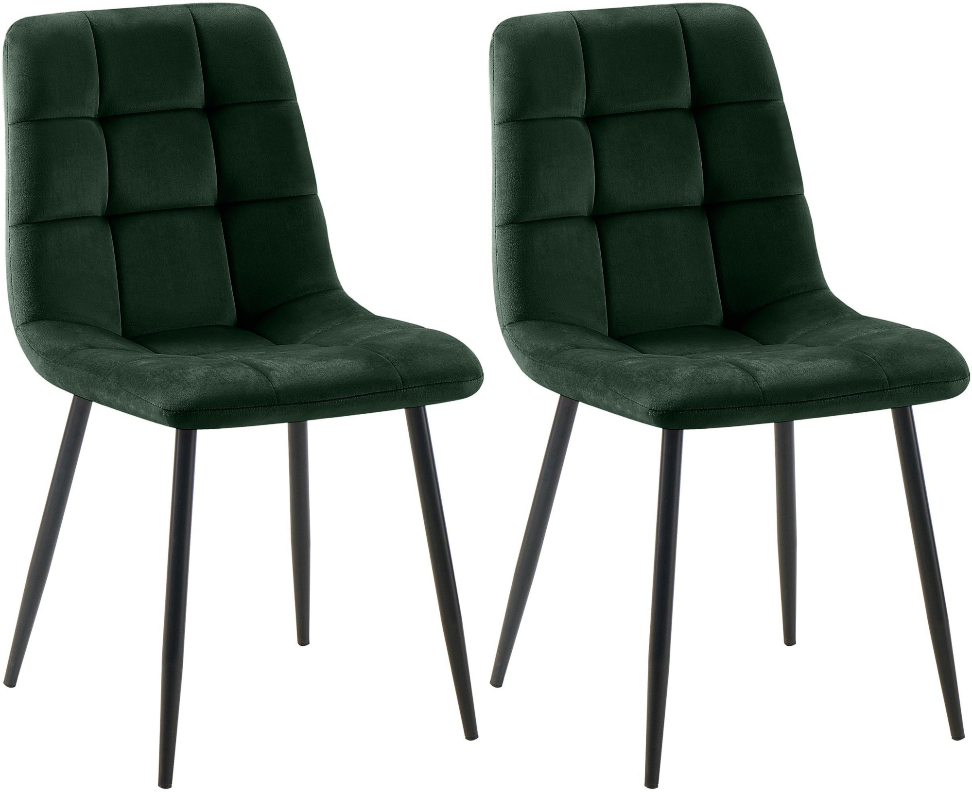 2er Set Esszimmerstuhl Tilde Samt