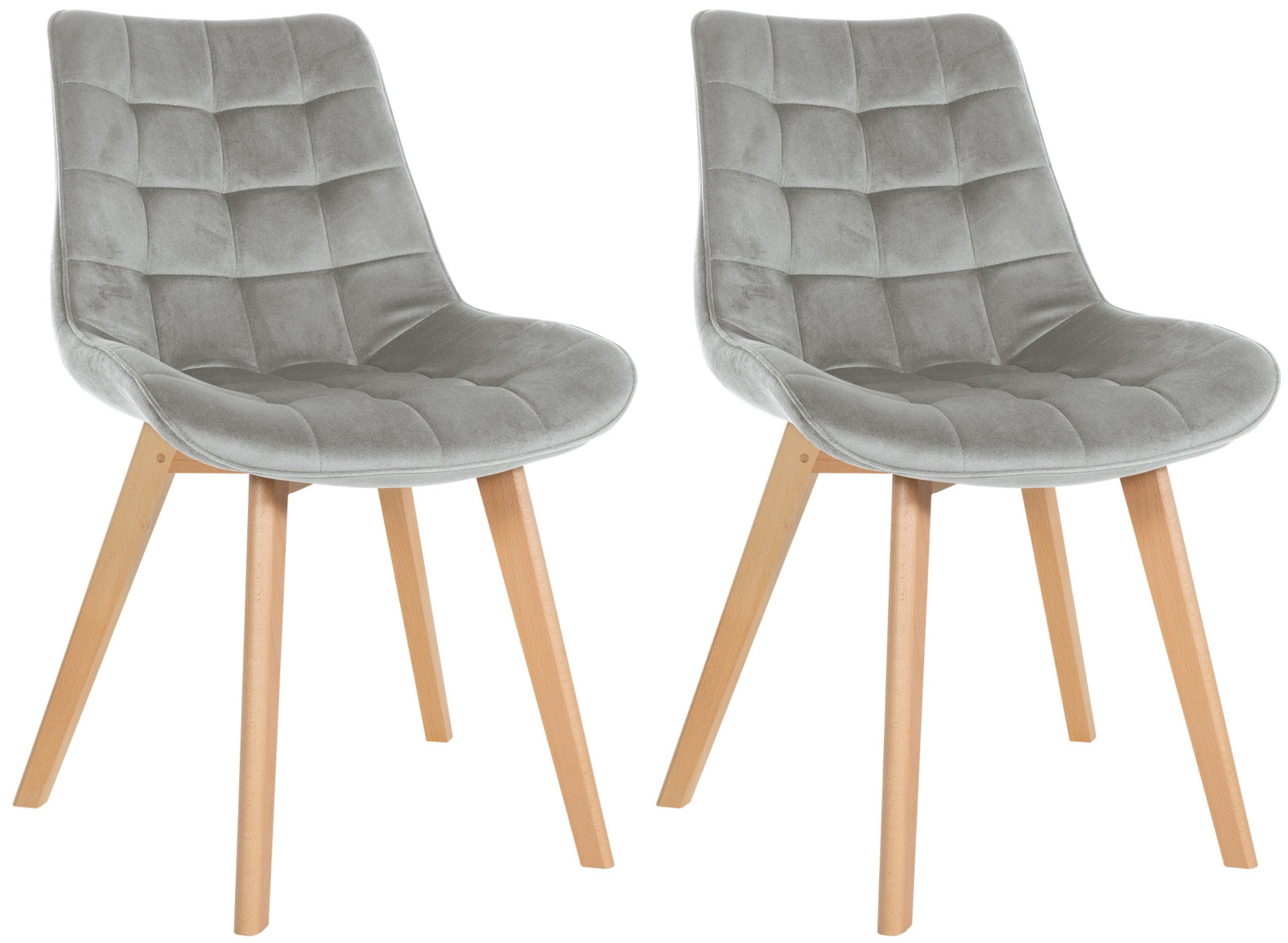2er Set Stühle Brook Samt