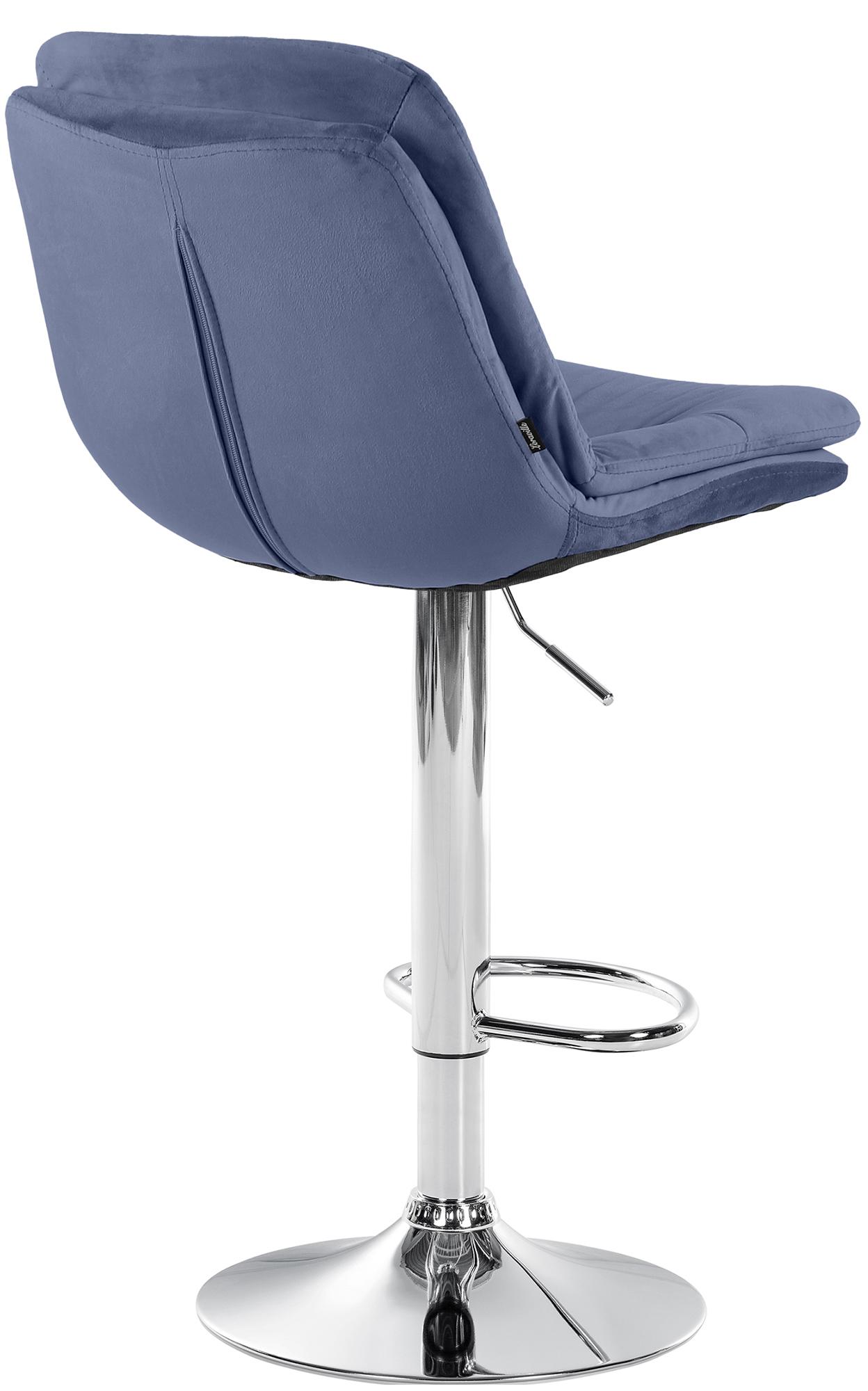 Barhocker Laurel Samt chrom