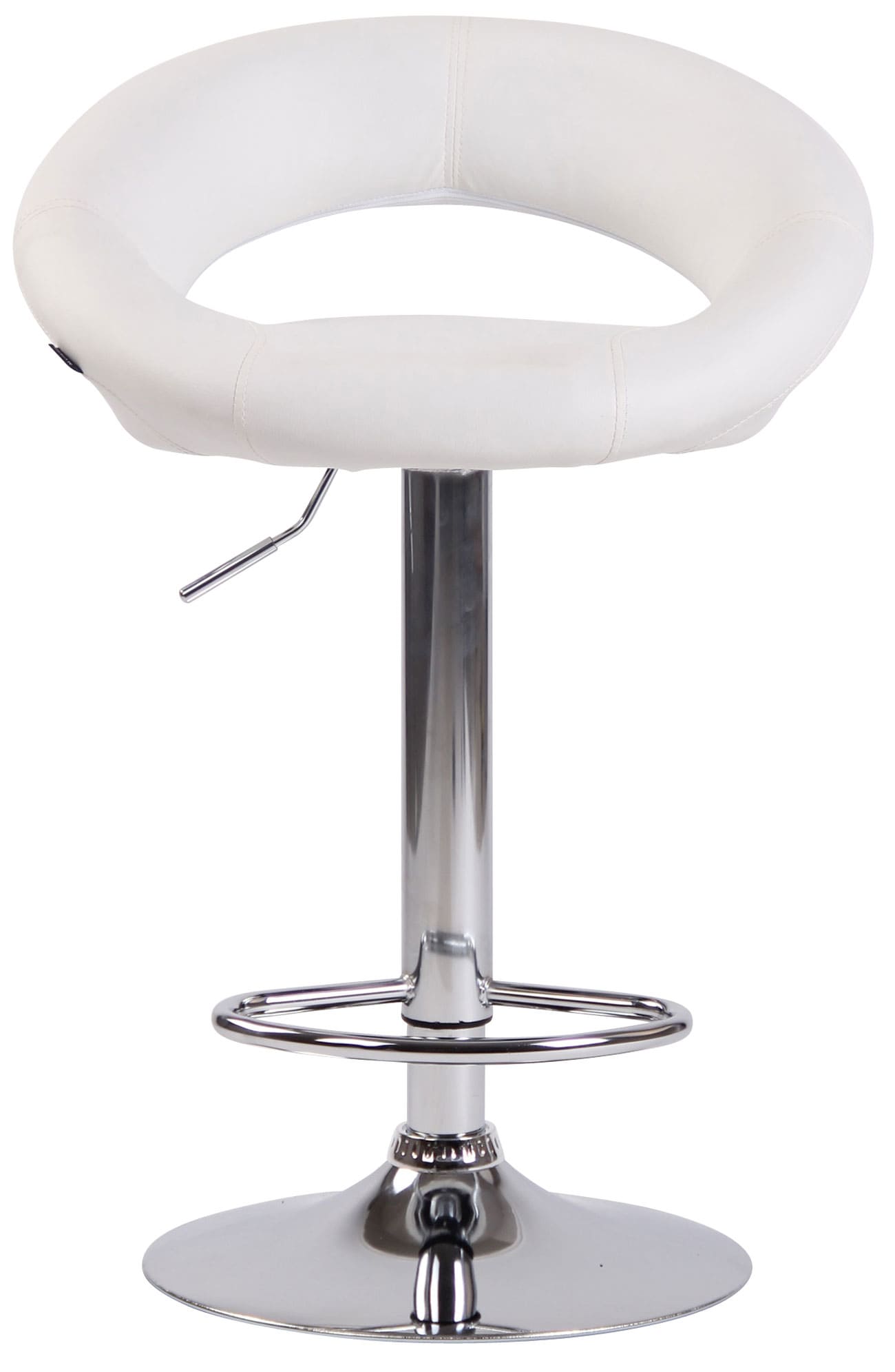 2er Set Barhocker Olinda Kunstleder chrom