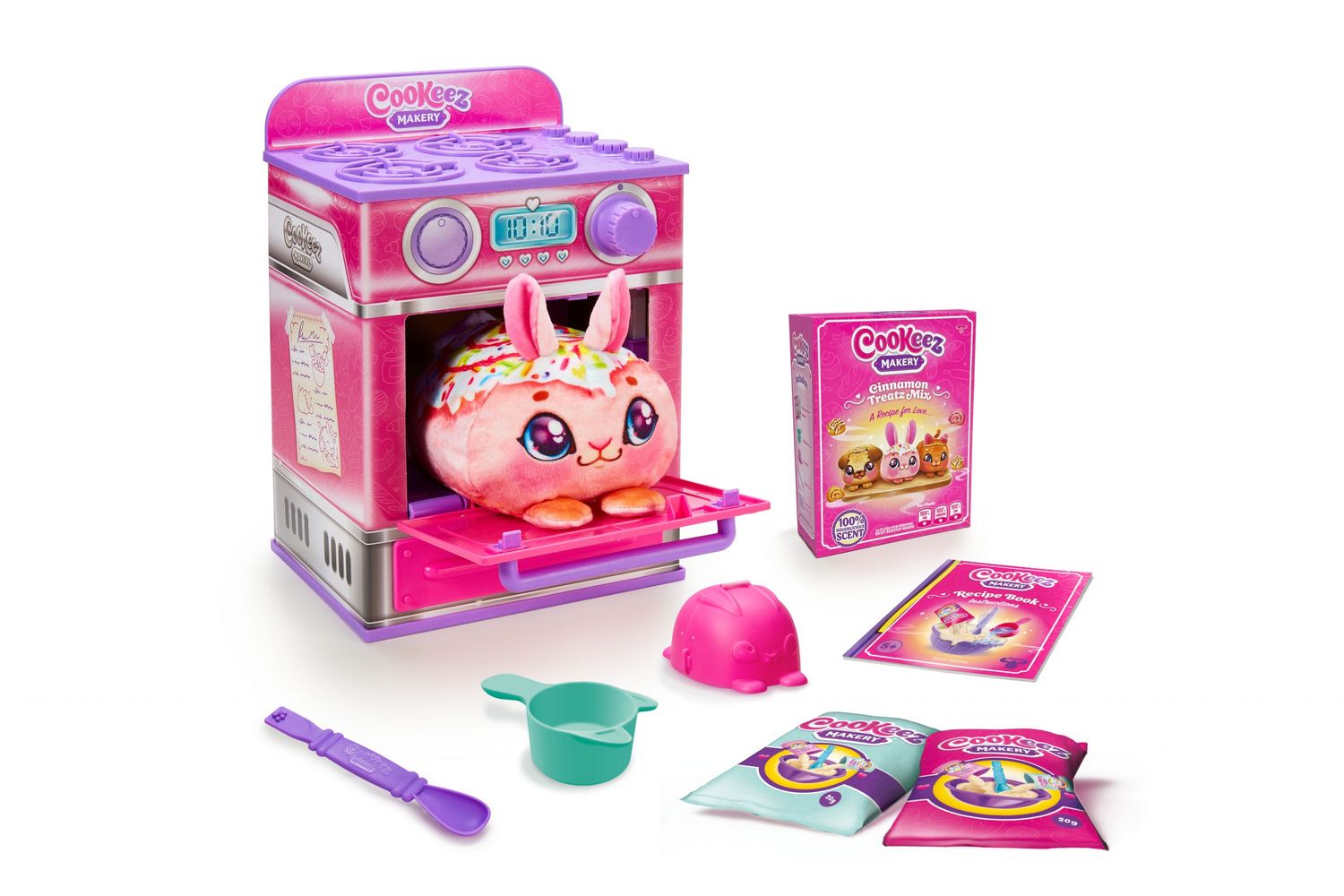Moose Toys Plüschfiguren Cookeez Makery – Ofen-Spielset (Kuchen Zimt/Pink)