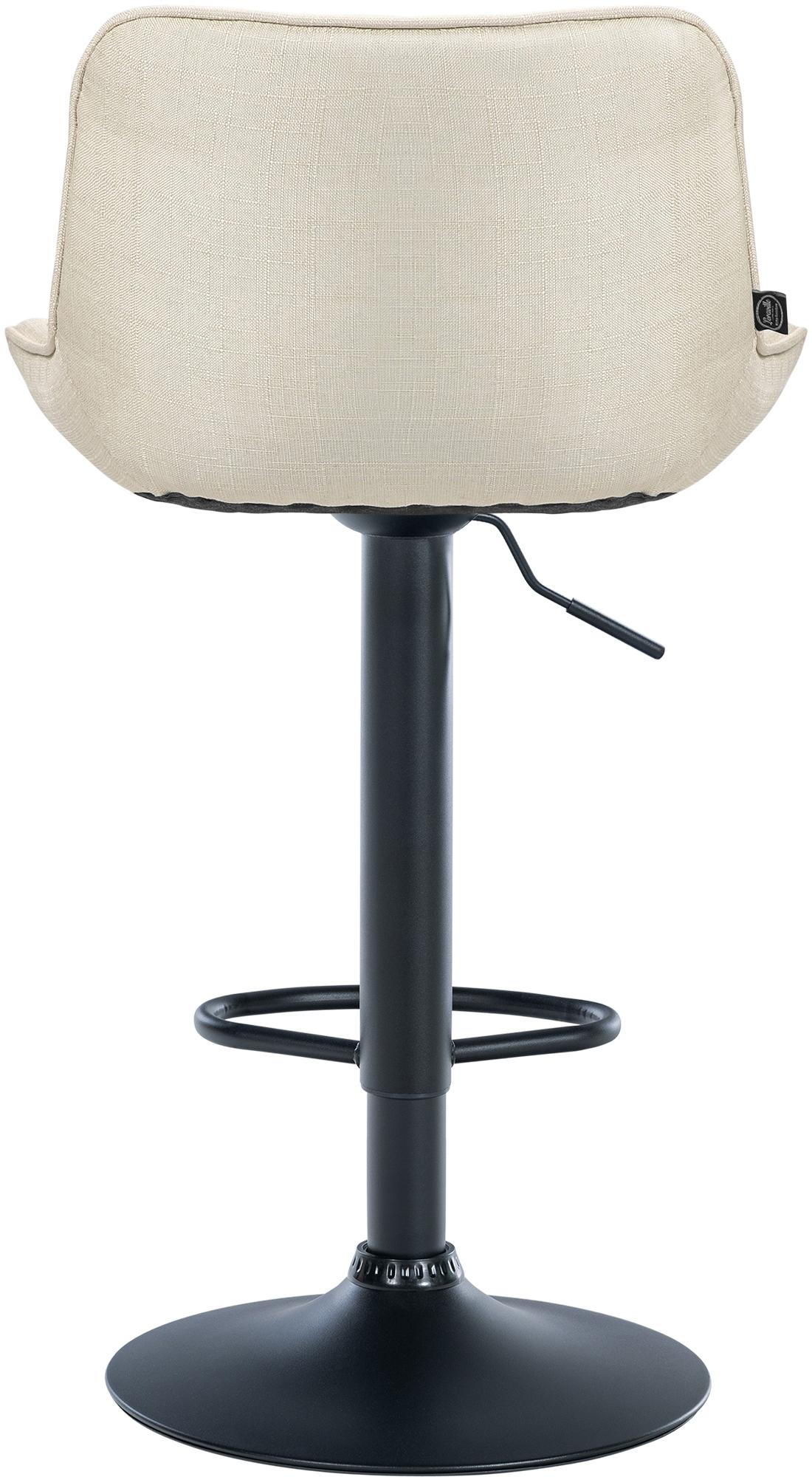 Barhocker Vonore Stoff schwarz