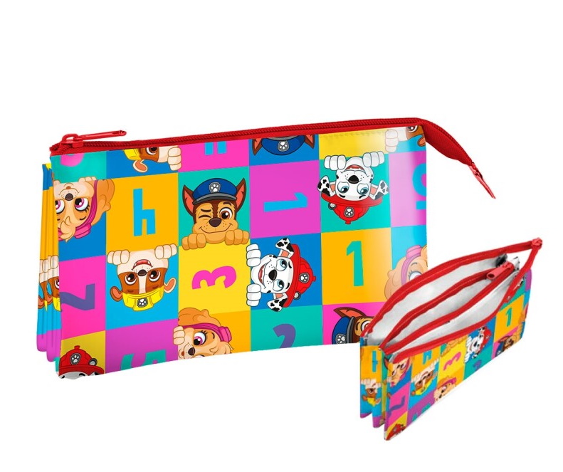 Kids Licensing Paw Patrol Paw Patrol - Schüleretui mit 3 Fächern 22 x 13 cm