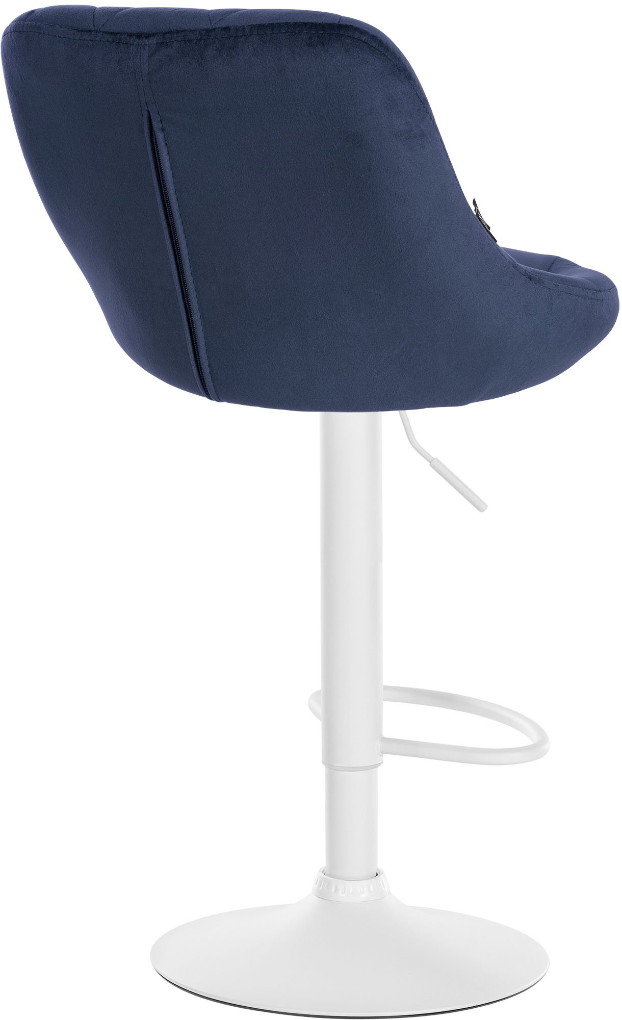 2er Set Barhocker Lazio Samt weiß