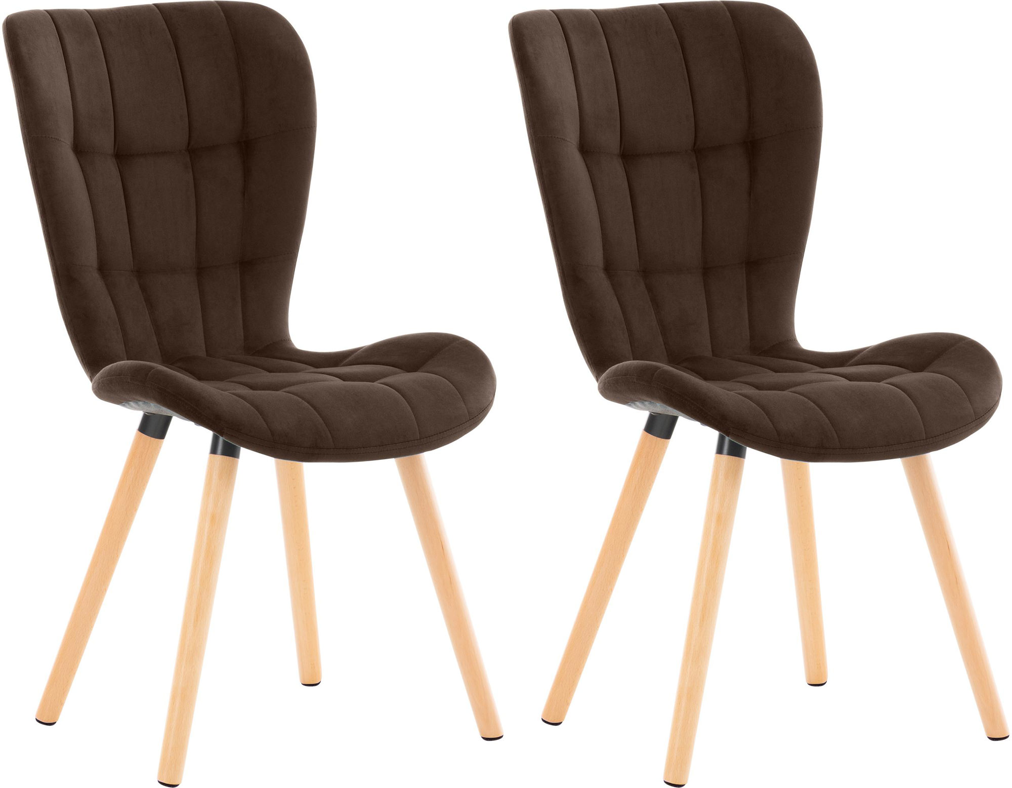 2er Set Stuhl Elda Samt