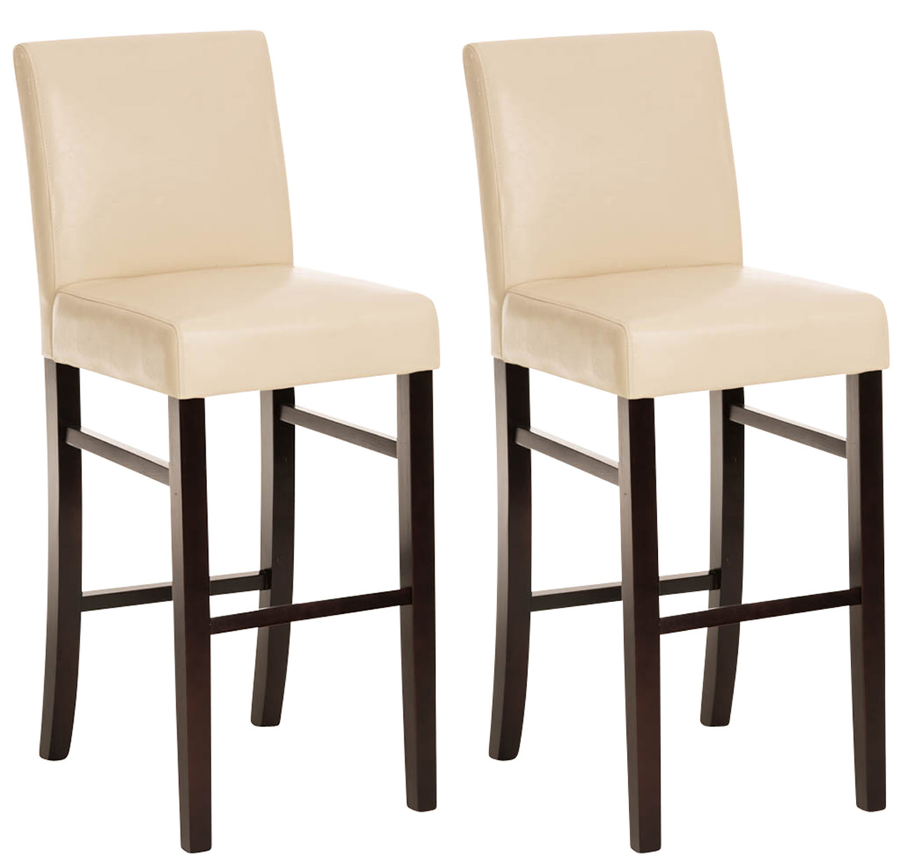 2er Set Barhocker Alvin Kunstleder cappuccino