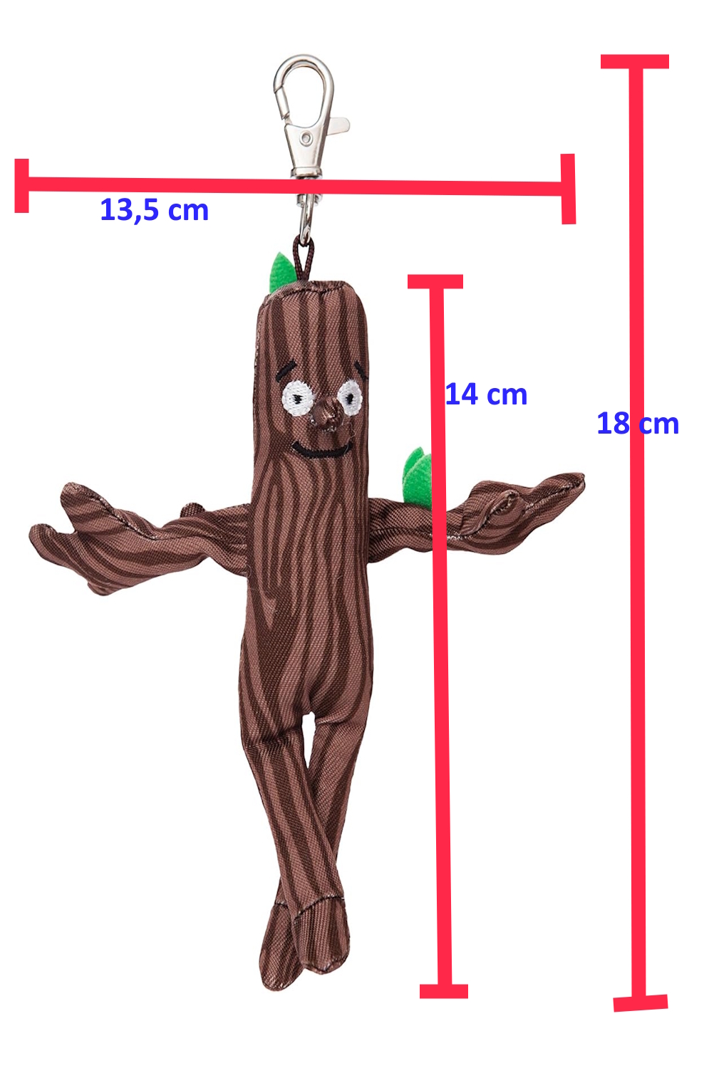 Aurora Plüschfiguren Stickman aus Grüffelo - Schlüsselanhänger ca. 14 cm - Plüschfigur