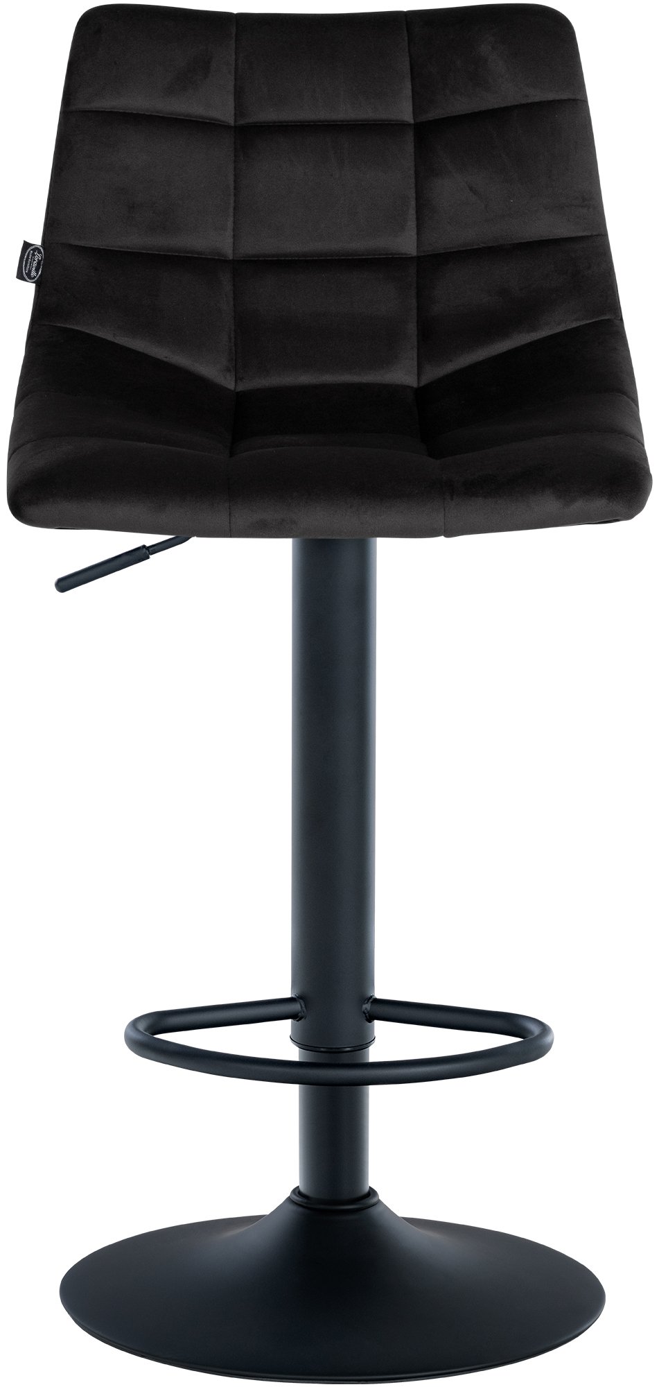 2er Set Barhocker Jerry Samt schwarz