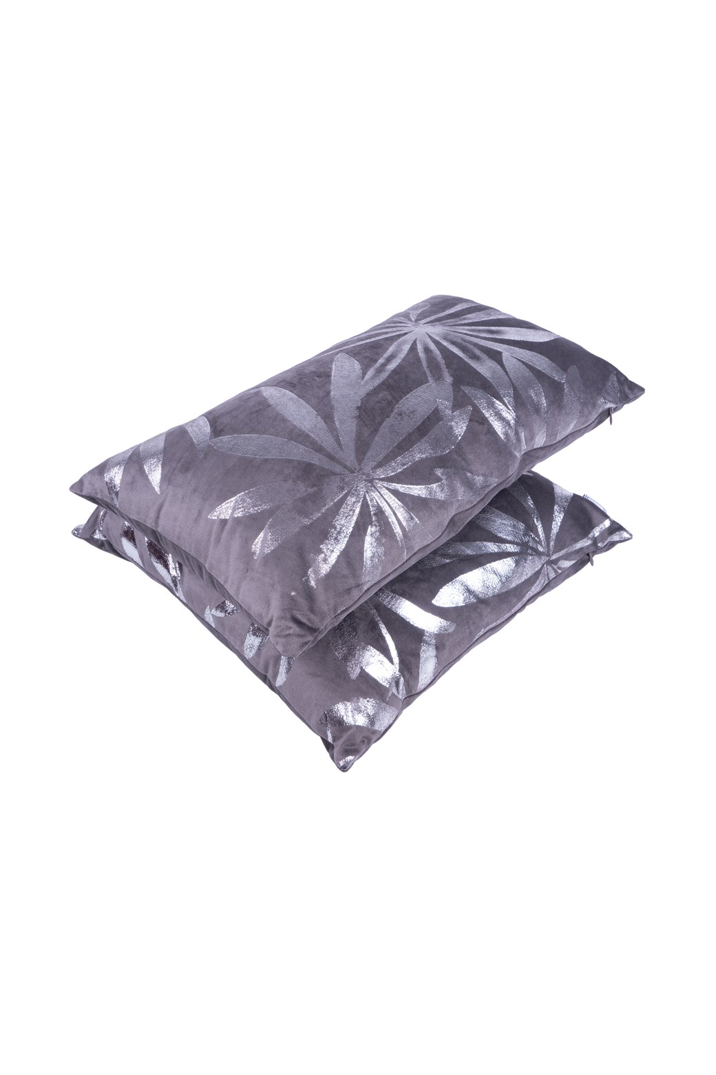 Deko-Kissen Dekokissen Prisma 425 2er-Set Graphit / Silber